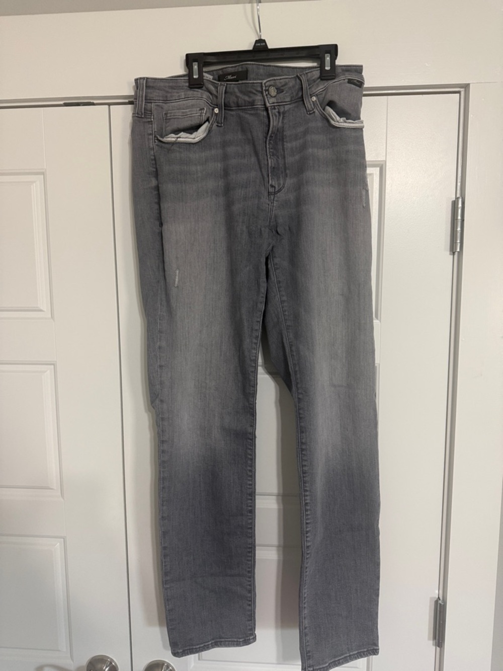 Mavi Straight Leg Grey Denim Jeans